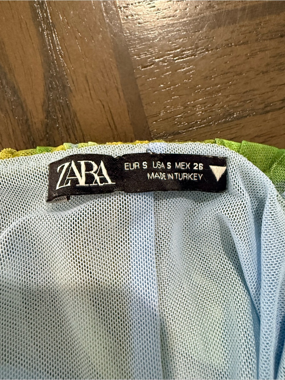 Zara Light Blue Lined Dress